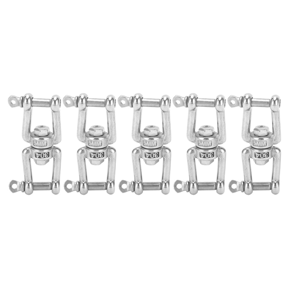 5Pcs Stainless Steel Swivel Hooks With Double Ends For Rigging Applications 8411358900133