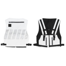 High-Visibility Reflective Safety Vest with Pocket for Outdoor Activities