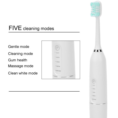 Brosse à dents blanche compacte à nettoyage en profondeur 300 mAh 2