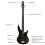 Full Size 4 String GIB Electric Bass Guitar w/ Strap Bag 13