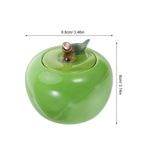 Ceramische Apfelförmige Dose Mit Deckel Für Süßigkeiten Und Plätzchen 2
