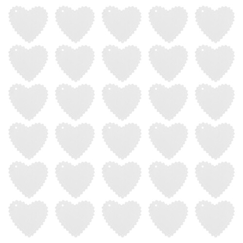 50Pcs Pappershängkort, Papperskort, Hjärtformade Kort