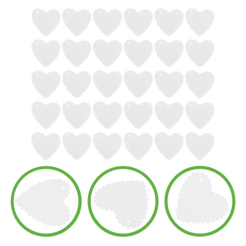 50Pcs Pappershängkort, Papperskort, Hjärtformade Kort 1