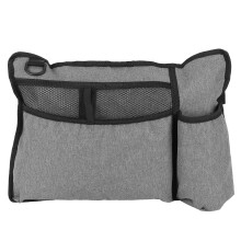 Water Resistant Gray Walker Side Bag 15.7in x 11in Organizer Pocket