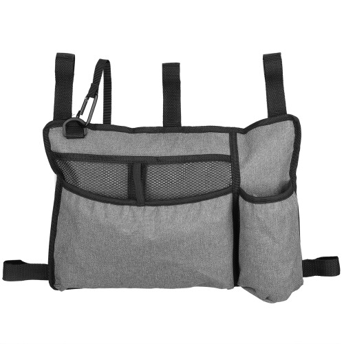 Water Resistant Gray Walker Side Bag 15.7in x 11in Organizer Pocket 1