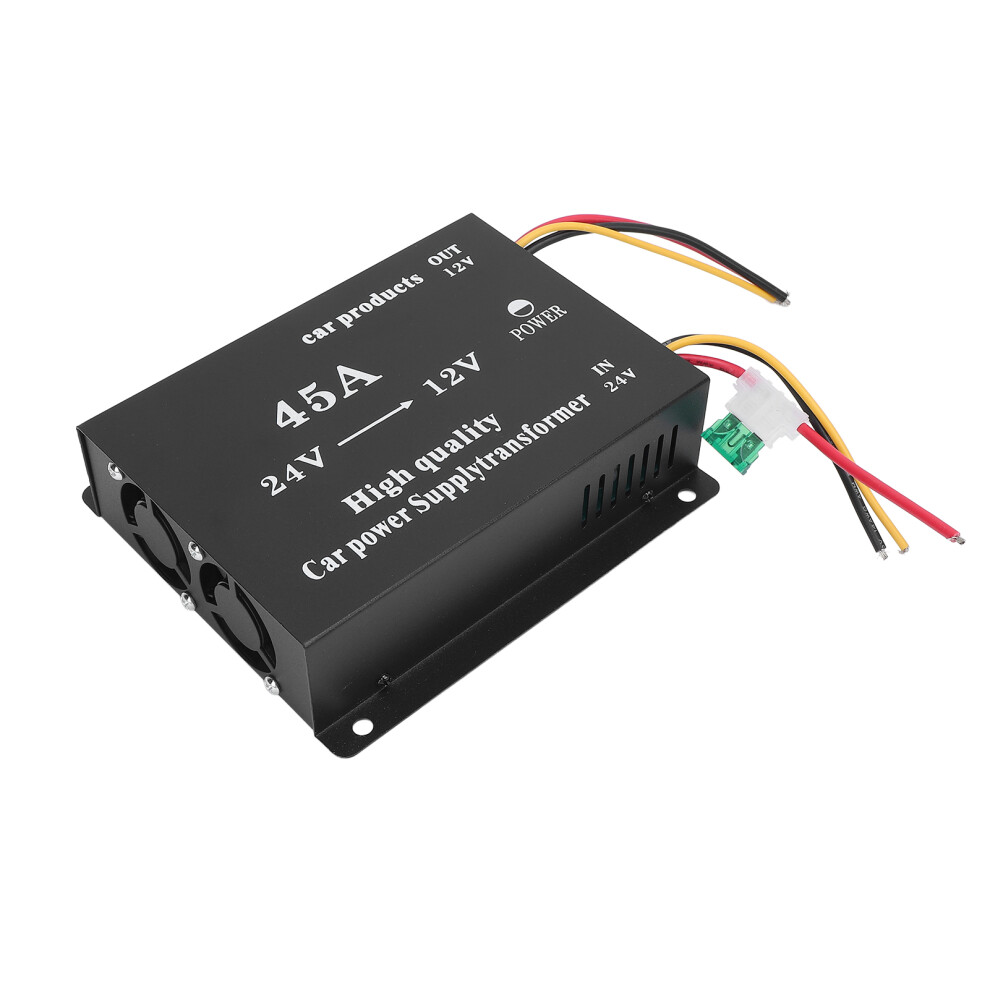 24V To 12V 600W Dc Converter For Cars, Rvs, Suvs, Buses, Black 5061358901772