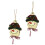 2Stk Holzschmuck Weihnachtshänger Retro Festivaldekor 7
