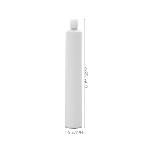 10Pcs Målartuber Aluminium 60 Ml Vit – Återfyllbara 2