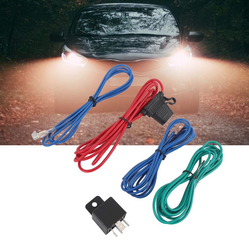 12V Fog Spot Wiring Kit With Relay For Cars Trucks Vans Safety Vehicles Light 8771358903535
