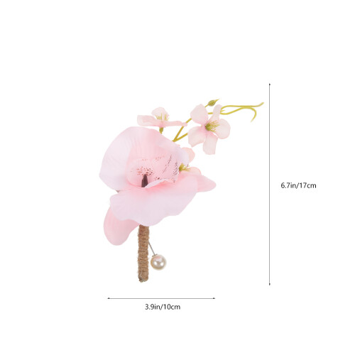 2 Falska Blommor Corsage Brudkavaljer Bröllopsknapphål 1