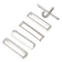 5Pcs -Legeringscharms Rings Öglen Kompatibla 38Mm