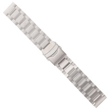 22 Mm Solid Stålarmband För Spänne (Silver)