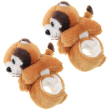 2 Stycken Animal Slap Armband, Fylld Mård, Djurtema Festfavor