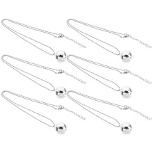 6St Legerings Halspendel Disco Ball Halskedja Mode Halsband