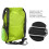 Waterproof Fluorescent Green Polyester Drawstring Travel Bag 41x34x13cm 12