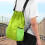 Waterproof Fluorescent Green Polyester Drawstring Travel Bag 41x34x13cm 5