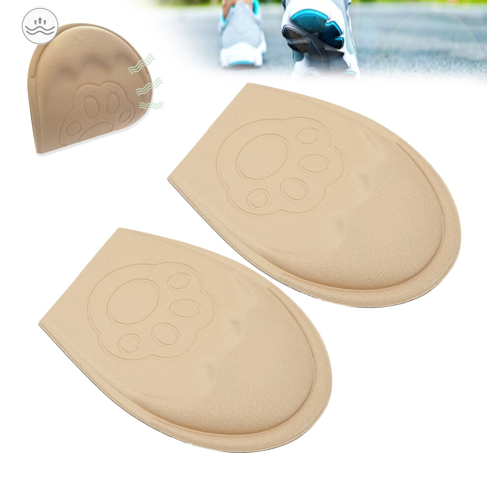 Women Forefoot Cushion Pads Soft Breathable AntiSlip Shoe Inserts Skin Color