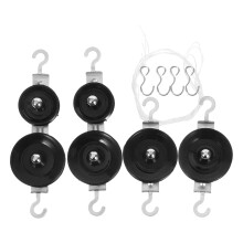 4Stück Seilrolle Für - Mechanikexperimente Doppel Rolle