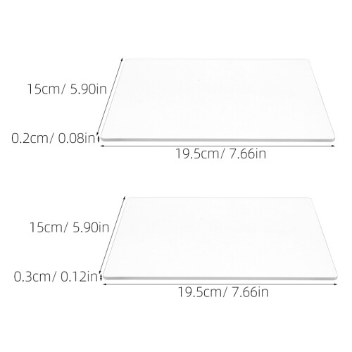2 Pièces Plaques De Découpe Gravure Transparentes Pour Scrapbooking 2