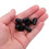 50 Runde Gewindeschutzkappen 7,0 Mm Schwarz 4