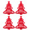 4Pcs Christmas Utensil Holder Felt Silverware Sleeves 10
