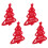 4Pcs Christmas Utensil Holder Felt Silverware Sleeves 4