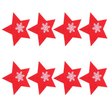 8Stk Festliche Bestecktaschen Rot Xmas Sternform Für Partys