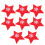 8St Kerstscharen Set Met Doek Rood 8