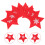 8St Kerstscharen Set Met Doek Rood 6