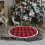 Reusable Thick Polyester Xmas Tree Skirt Rustic Plaid Tree Dress 2