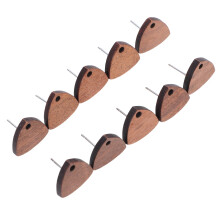 10Pcs Triangelträ Örhängen - Örskivor För Kvinnor Och Flickor