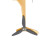 Girouette d'avion 30 cm sculpture éolienne jaune 8