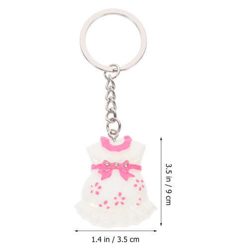 6Pcs Bebisklänning Nyckelring Barn Visning Present Bebisljus 1
