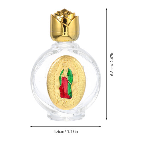 6St Heligt Flaskor 15 Ml Kristallglas Präglade Portabla 1