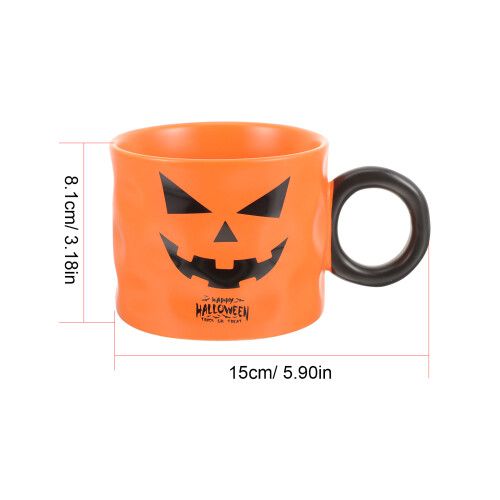 Pumpkin Mug With Handle For Halloween Decor 1
