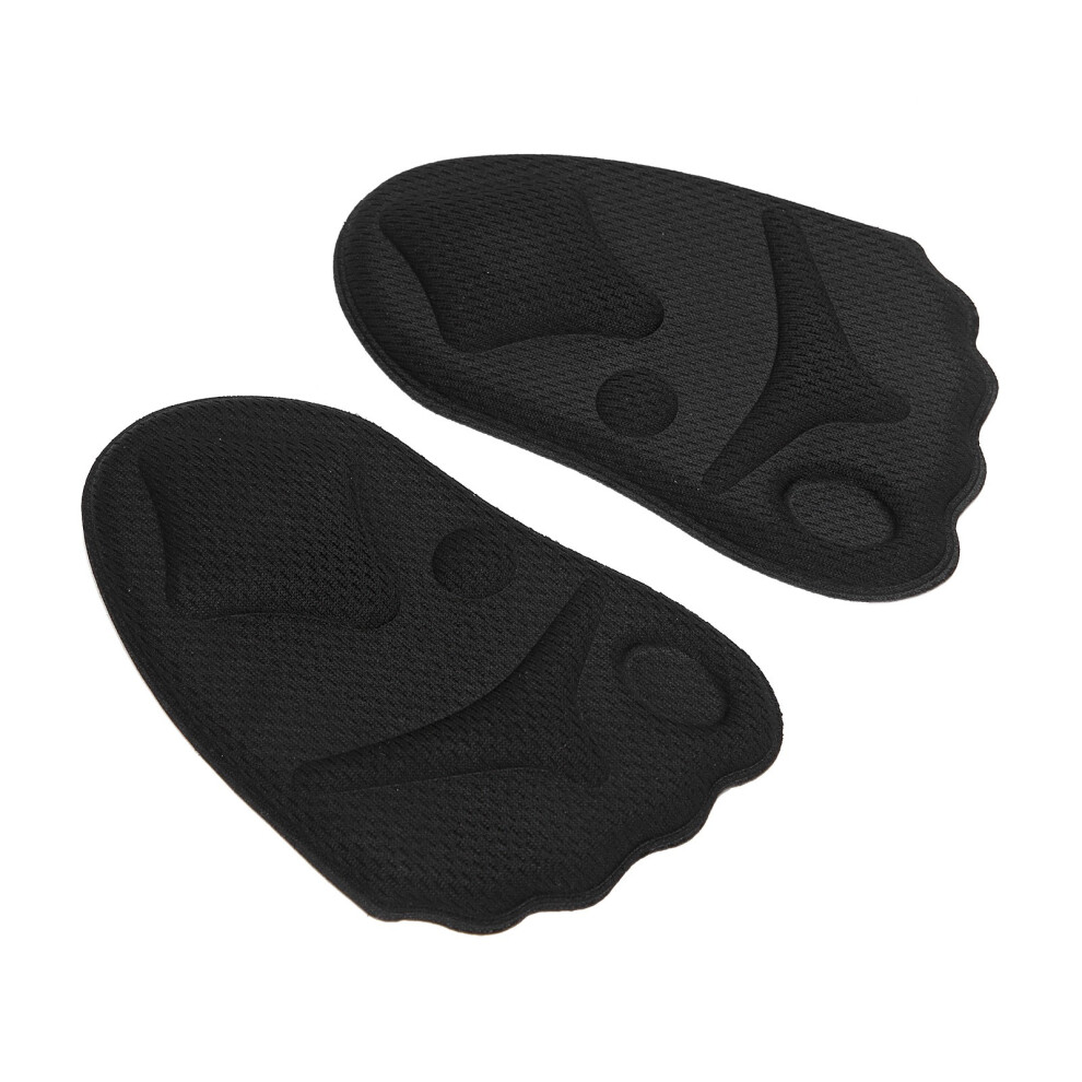 Black Breathable Forefoot Pads Pain Relief Elastic Cushion 12X7.2cm