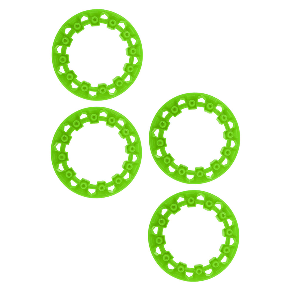 4Pcs 7" Atv Wheel Hub Trim Plastic Rim Protection Cover Green 9321358909540