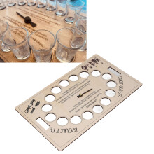 45cm Wooden Rotating Drinking Game Table for Parties Bar Game Night