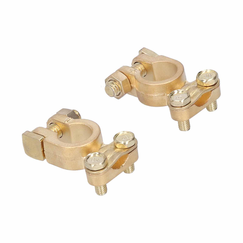 2Pcs Metal Battery Terminal Clamps 6V/12V For Car Van Caravan Boat 7671358910629