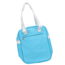 Water-Resistant Nylon Badminton Racket Bag with Laptop Compartment, Large Capacity, Blue