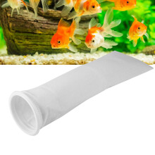 Aquarium-Filterbeutel mit Halter für Aquarien 5x7 Zoll feines Mesh Schwarz