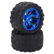 2 Stück RC-Auto Reifen aus Kunststoff und Gummi für Wltoys 144018-3000, linkes Rad