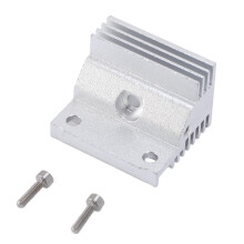 Aluminum Hotend Heatsink for K1C K1 MAX 3D Printer Silver 28x24x20mm