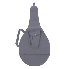 Unisex Canvas Tennis Racket Cover with Adjustable Strap Gray