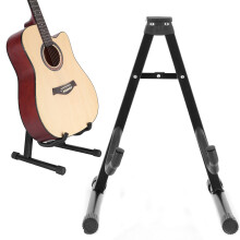Klappständer für Gitarre im A-Frame, tragbarer Aufbewahrungshalter aus ABS + Metall