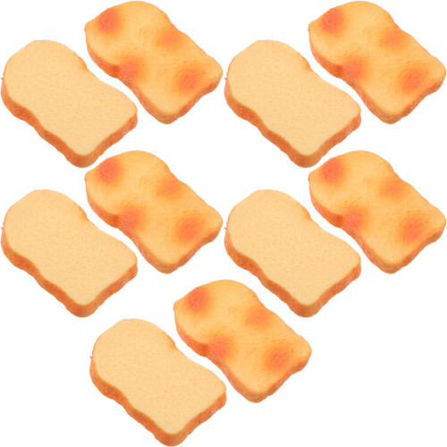 10Stk Simulation Künstliches Brot Toastscheiben Lebensmittelmodell