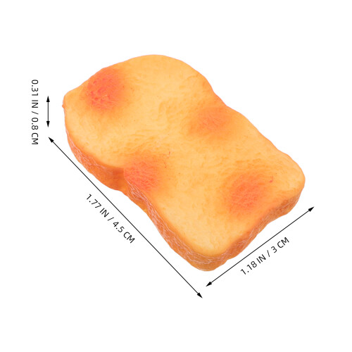 10Stk Simulation Künstliches Brot Toastscheiben Lebensmittelmodell 2