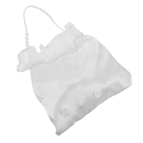 White Fabric Bruids Clutchtas Bruiloft En Avondfeesten