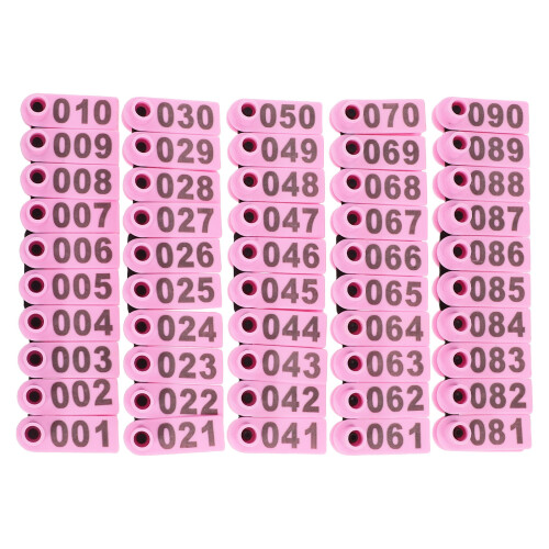 100Pièces Étiquettes Oreilles Tpu Identification Rapide
