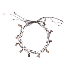 Boho Geflochtener Taillengürtel Frauen Kokosmaterial Verstellbar